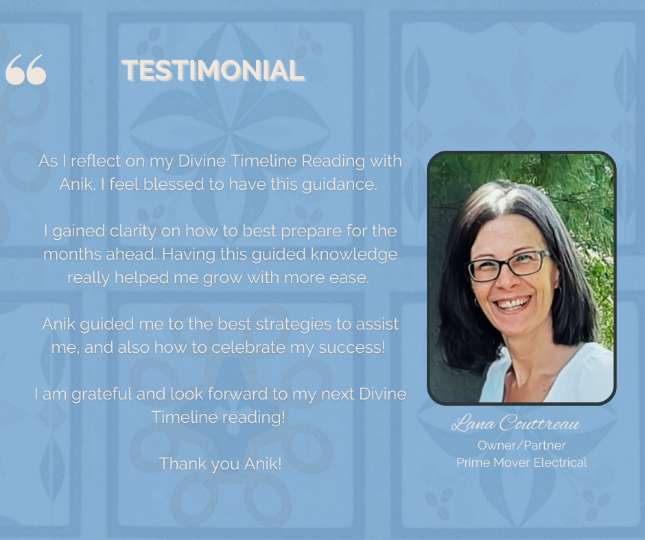 Testimonial Divine Timeline Reading Lana Couttreau